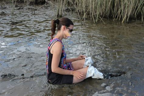 Mudding Girls Quicksand Waders Vintage Boots Wet