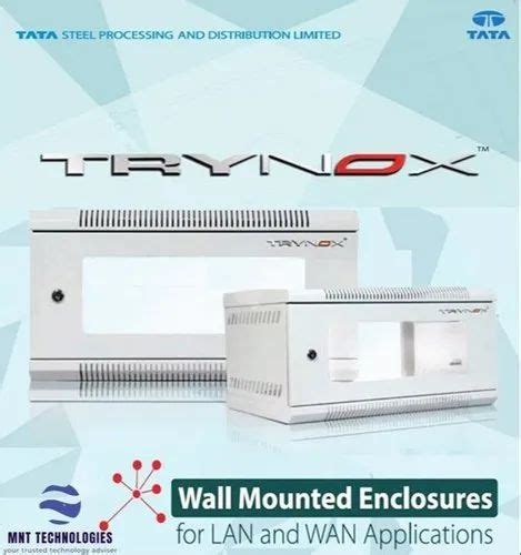 Cold Rolled Steel Wall Mount And Heavy Duty TATA Trynox Networking Rack