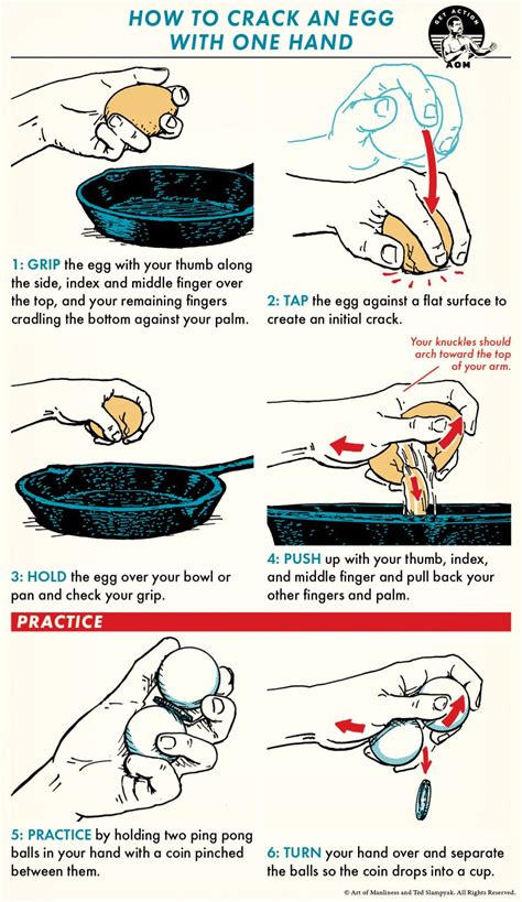 Skill Of The Week Crack An Egg With One Hand The Art Of Manliness