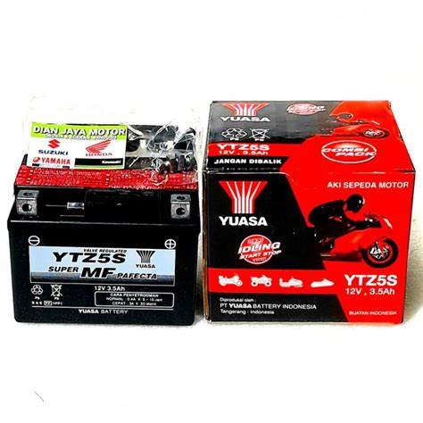 Jual Aki Motor Yuasa Ytz S Gtz S Beat Mio J Vario Xeon Scoopy V