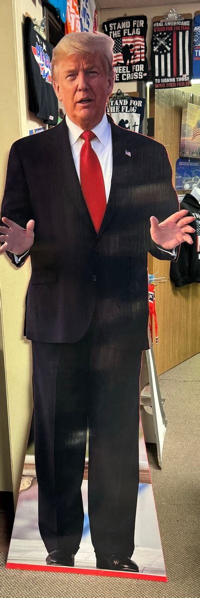 President Donald Trump 6ft Tall Cardboard Cutout Trump Gear Signs