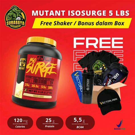 Jual Mutant Iso Surge 5 Lbs Mutan Isosurge 5lbs Bpom Isolate Protein