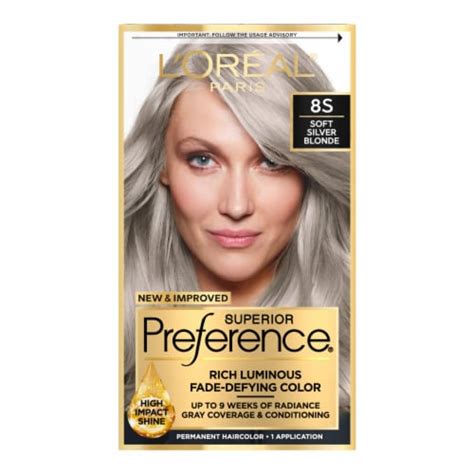 L'Oreal Paris Superior Preference 8S Soft Silver Blonde Permanent Hair ...