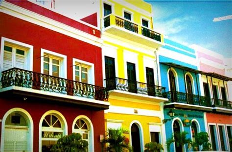 Colorful Houses In Old San Juan San Juan Puerto Rico San Juan