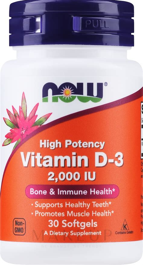 Now Foods Vitamin D High Potency Iu Softgels High Potency