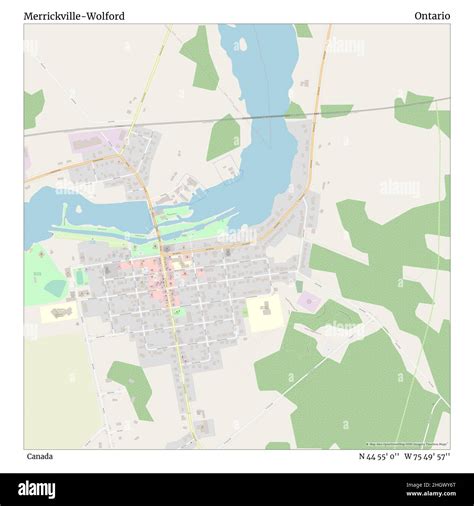 Map of merrickville ontario hi-res stock photography and images - Alamy