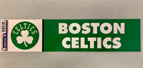 Boston Celtics Vibrant Official NBA Team Logo Car Bumper Sticker Decal