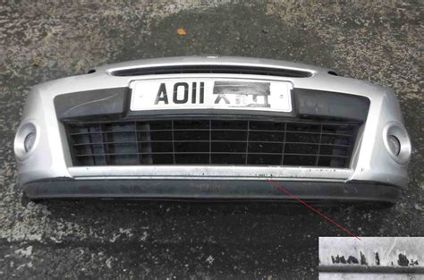 Renault Clio MK3 2009 2012 Front Bumper Silver TED69 185 FACELIFT 185