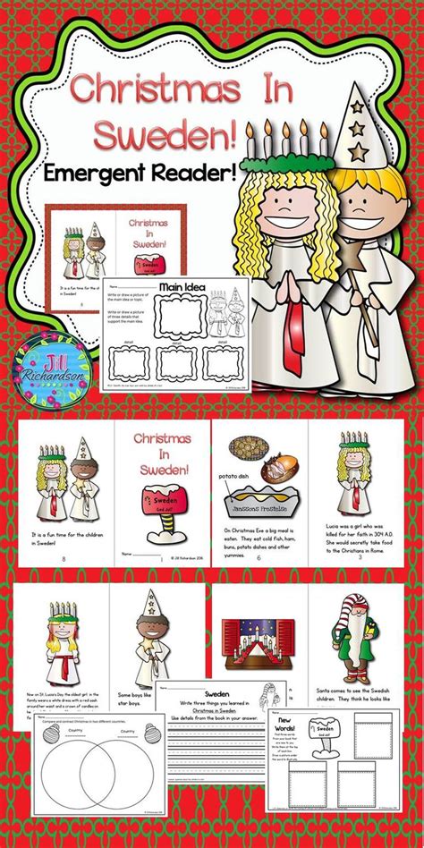 Esl Christmas In Sweden Christmas Around The World Book Kindergarten