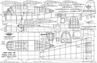 *FW-189* Plans - AeroFred - Download Free Model Airplane Plans