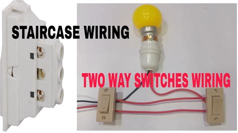 Staircase Wiring Two Way Switch Connection 2 Way Switch Connection Hometecheducation Youtube