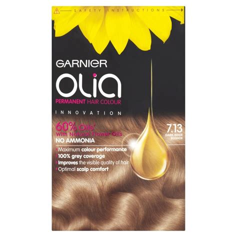 Buy Garnier Olia Permanent Hair Colour 713 Dark Beige Blonde