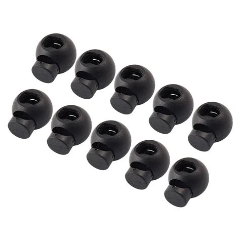 Pcs Spring Loaded Plastic Round Toggle Stopper Cord Locks End Bag