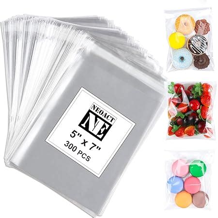 Amazon AIRSUNNY 100 Pcs 4x6 Clear Resealable Cello Cellophane Bags