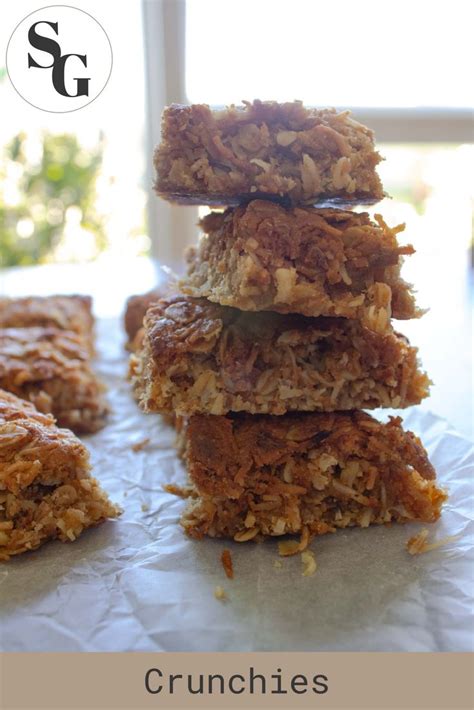 Crunchies South African Oat And Coconut Bars Tray Bake Recipes