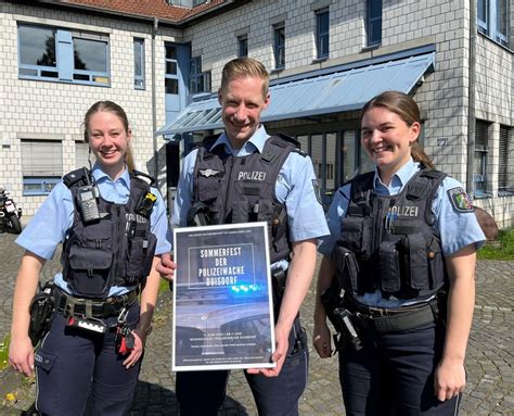 Polizei L Dt Zum Besuch Feiern Mit Der Polizei Hardtberg