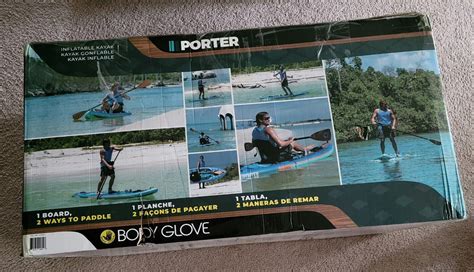 Open Box Body Glove Porter 9 6 Inflatable Stand Up Paddleboard Kayak