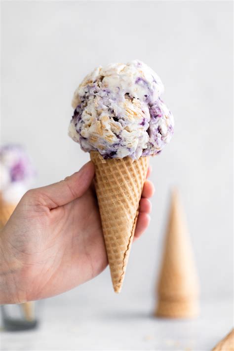 No Churn Blueberry Pie Ice Cream - Broma Bakery