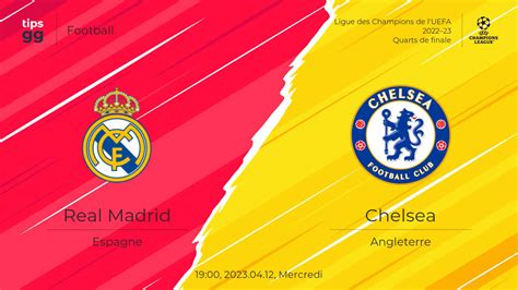 Real Madrid Vs Chelsea 20230412 Prédiction De Match Football