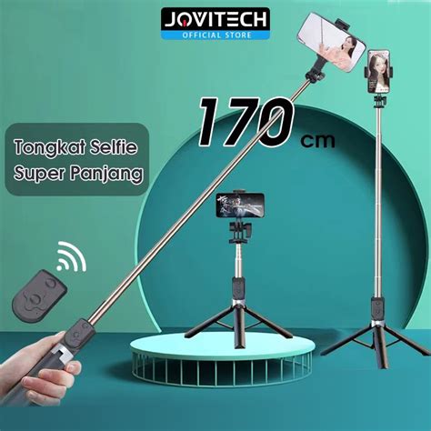 Jual Jovitech 170cm Tongsis Selfies Stick Bluetooth Tripod Remote