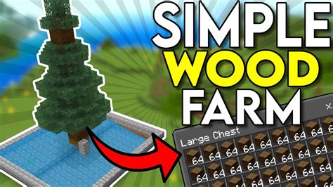 Easiest Wood Farm For Minecraft Bedrock 1 20 JAVA YouTube