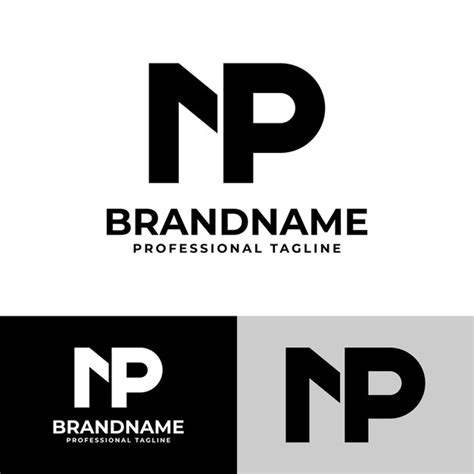 Lettre Np Monogram Logo Adapt Toute Entreprise Avec Les Initiales Np