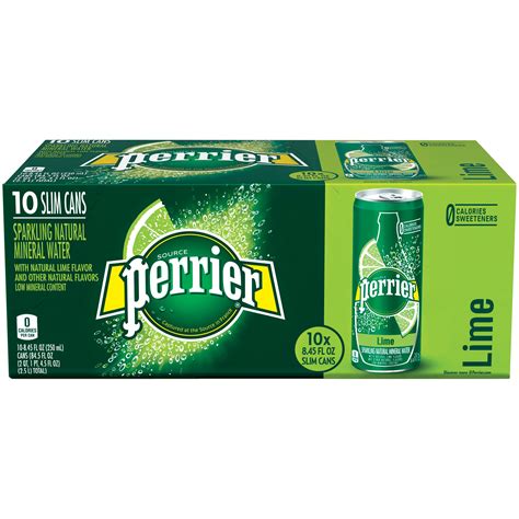 Perrier Carbonated Lime Natural Spring Water 10 250ml Whistler