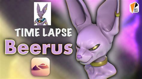 3d Sculpting Beerus Dragon Ball Z Fan Art Time Lapse Nomad Sculpt