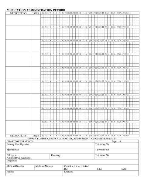 10 Best Printable Medication Administration Record Template Pdf For Free At Artofit