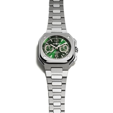 Bell Ross BR 05 Chrono Green Steel Automatique Acier 42 Mm Lepage