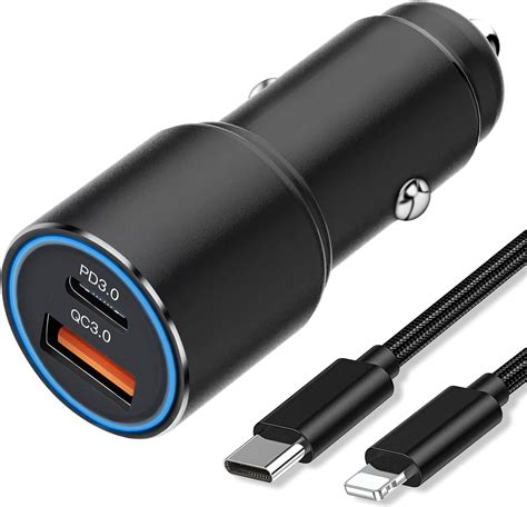 Chargeur Voiture USB C PD QC 3 0 Pour IPhone 14 12 13 Pro 14 Pro Max