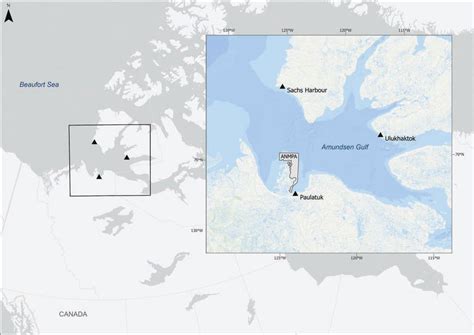 Map Of Amundsen Gulf Area In The Eastern Beaufort Sea Showing The