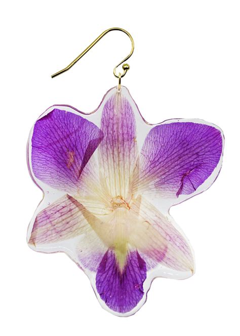 Dauphinette Woodland Orchid Earring