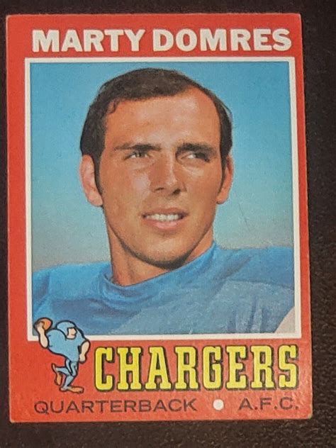 Topps Marty Domres Football Card Ebay