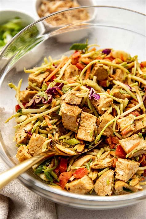 Asian Chicken Salad High In Protein And Fiber