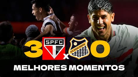 GOLEADA TRICOLOR São Paulo 3 x 0 Água Santa Melhores Momentos YouTube