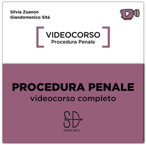 Procedura Penale Videocorso Completo Studiare Diritto Facile