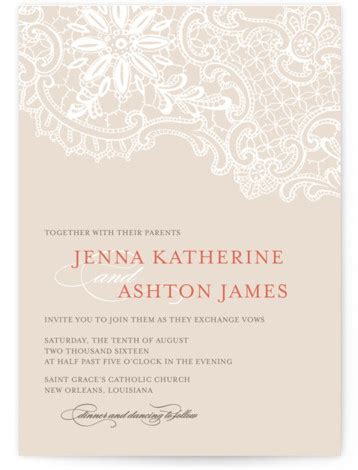 Burlap and Lace Wedding Invitations - Rustic Wedding Invitations.org