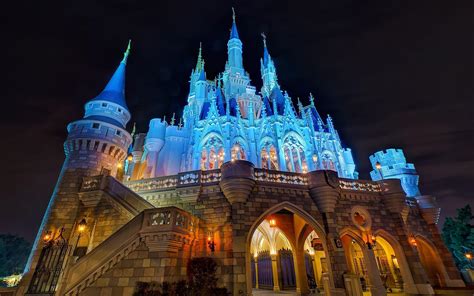 Disney Castle At Night Wallpaper Anime Wallpaper Better