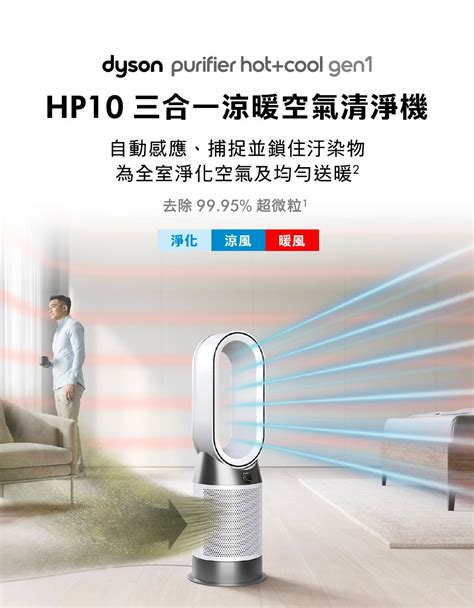 Dyson 戴森 福利品Purifier Hot Cool Gen 三合一涼暖空氣清淨機 HP 白色 PChome h購物