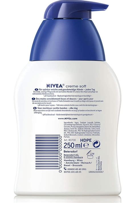 3x 250ml Nivea Creme Soft Cremeseife Flüssigseife Duft Pumpspender Pflegeseife Ebay