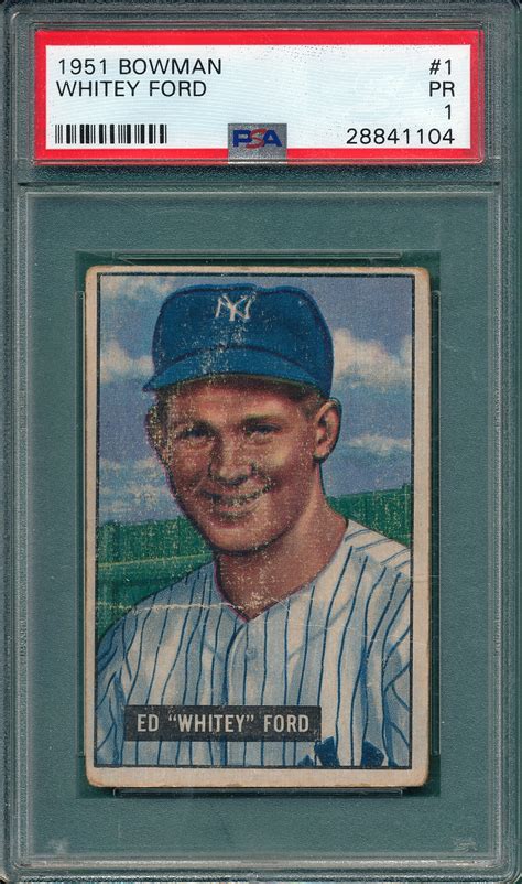 Lot Detail 1951 Bowman 1 Whitey Ford PSA 1 Rookie