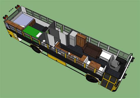 School Bus RV Conversion Floor Plans