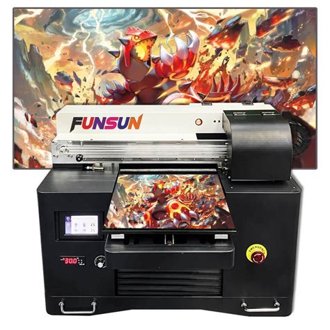 New Small A Funsun Uv Flatbed Machine Uv Printer Plastic Card