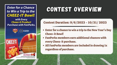 Cheez It Bowl Contest Overview Fivestar