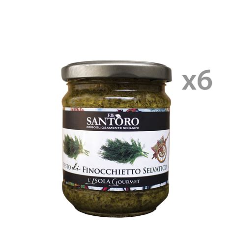 Vasetti Pesto Di Finocchietto Selvatico Ml Santoro Conserve