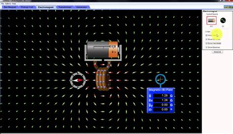 Phet Simulation Faradays Lab On The Electromagnet Youtube