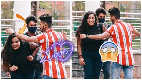 Random Hugging Prank With Cute Girls Epic Reaction 😱 Mahir Khan