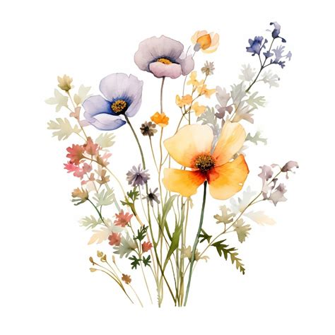 Wildflower Clipart 20 High Quality Jpgs Paper Craft Mixed Media