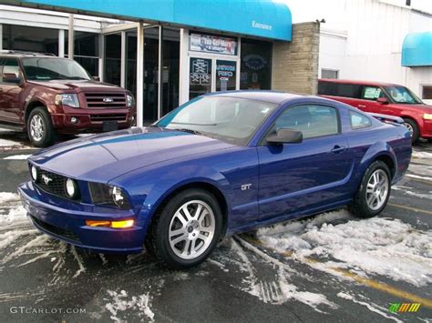 2005 Sonic Blue Metallic Ford Mustang Gt Deluxe Coupe 24587874 Photo 3 Car